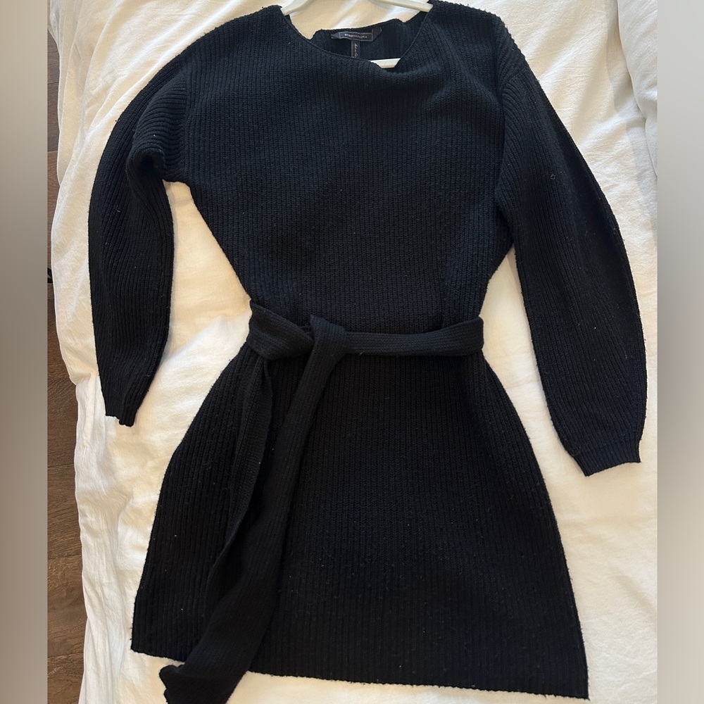 BCBG MAXAZRIA Black Sweater dress. Size Small.